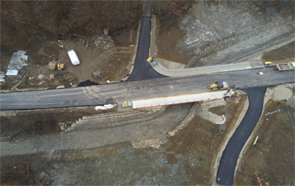 Obsługa budowy nowego mostu na drodze powiatowej w Szymbarku
